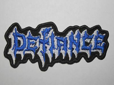 Defiance Logo - DEFIANCE logo embroidered NEW patch thrash metal | eBay