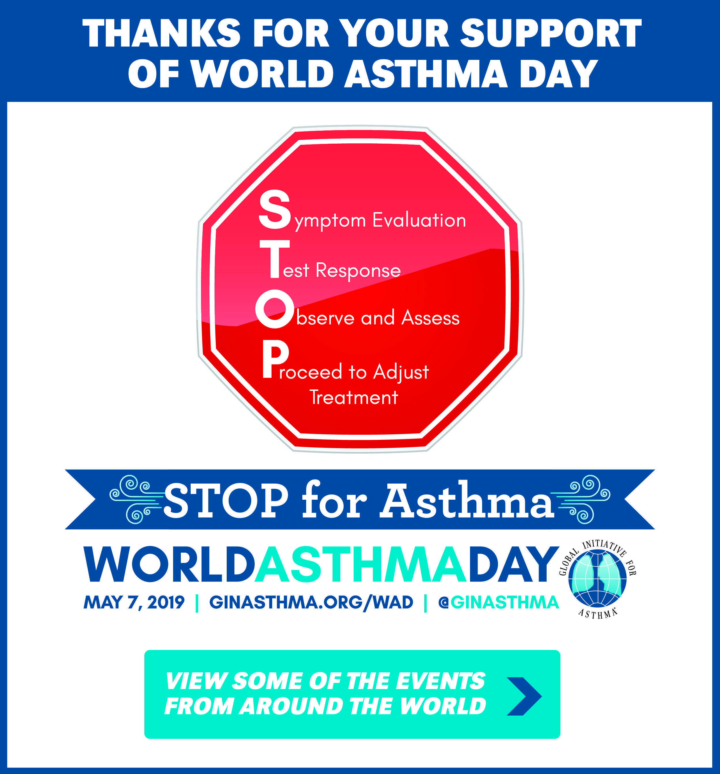 Asthma Logo - World Asthma Day Logo 2018 - Global Initiative for Asthma - GINA