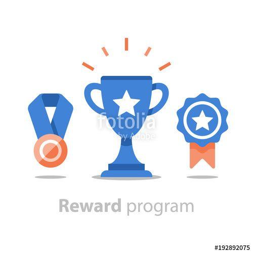 Accompolishment Logo - Win super prize, reward program, winner cup, first place bowl ...