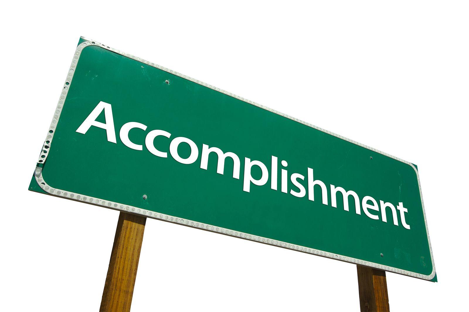 Accompolishment Logo - Emphasize Your Accomplishments (Part 1) | The Finance Department Limited