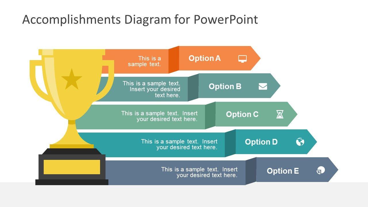 Accompolishment Logo - Accomplishments Diagram for PowerPoint