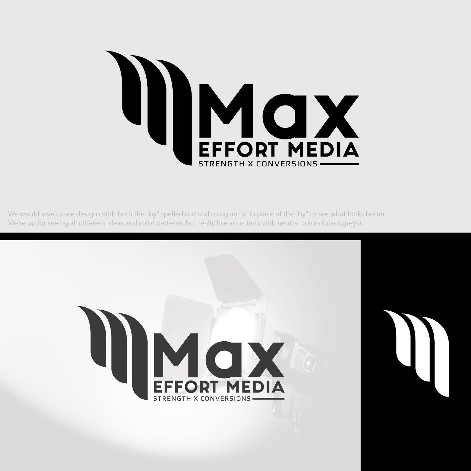 Effort Logo - Playful, Modern, Digital Logo Design for Max Effort Media/Strength ...