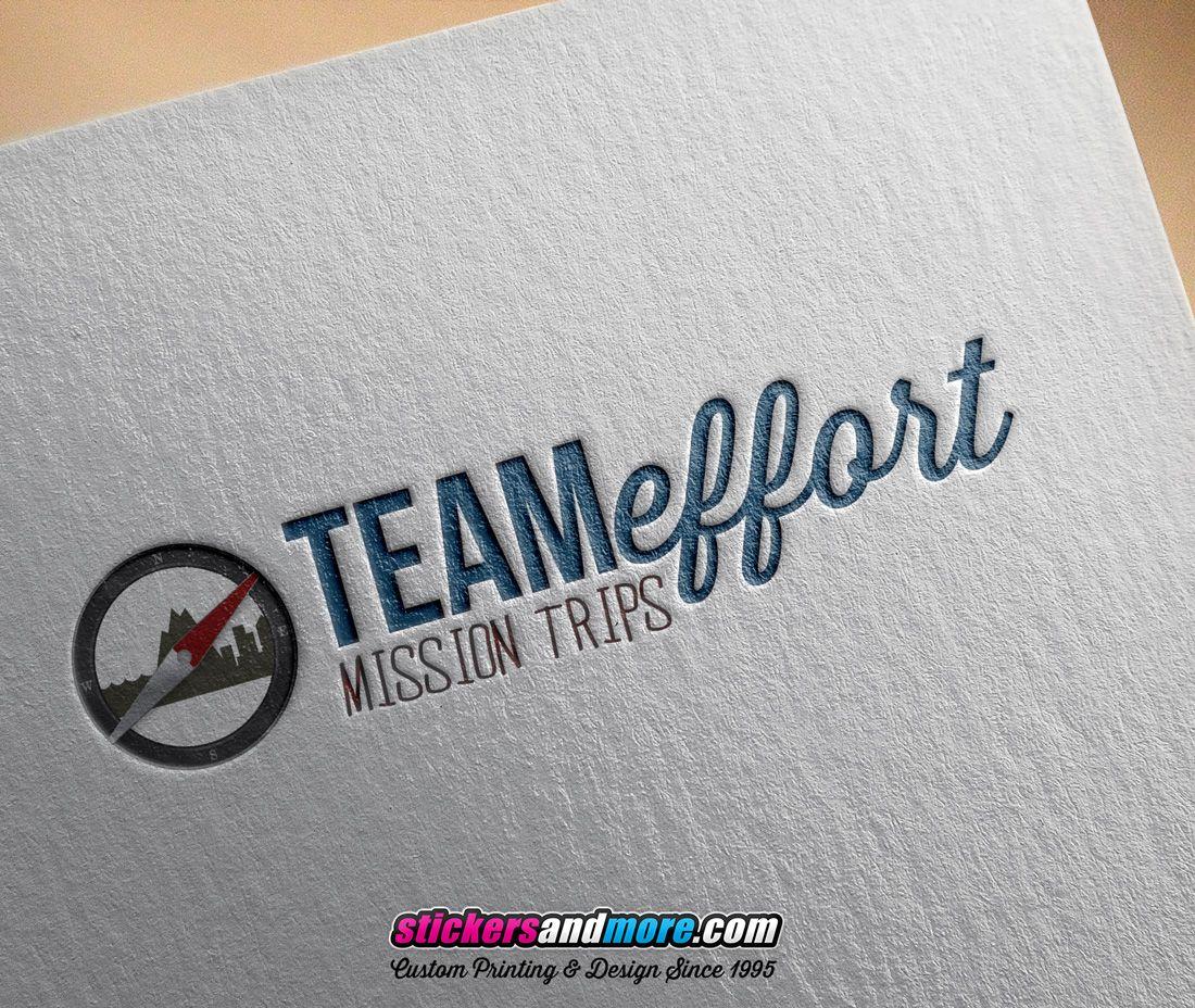 Effort Logo - Teameffort Missions - Logo Design - Stickersandmore.com - Custom ...