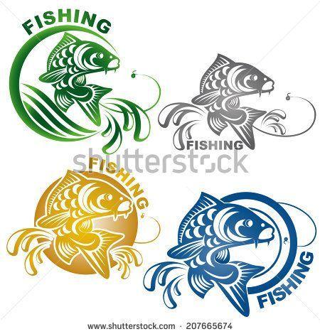 Carp Logo - Carp fishing logo. Wooden ideas. Fish logo, Carp fishing, Carp