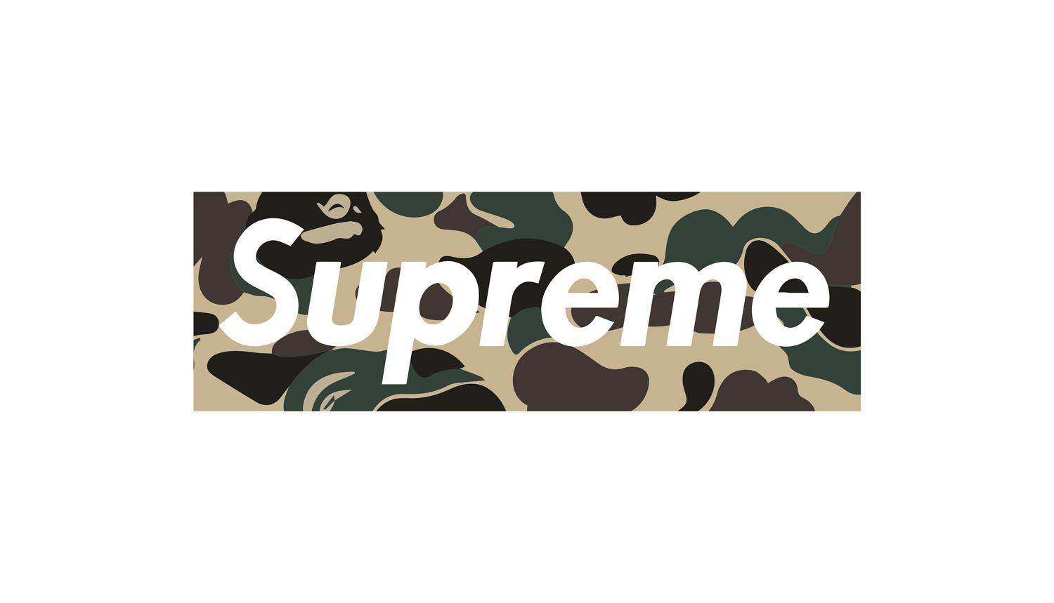 Green Supreme Logo - Supreme camo box Logos
