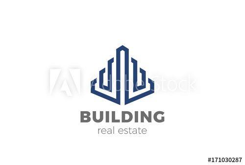 Skyscraper Logo - Real Estate Skyscraper Logo vector. Financial Corporate Business