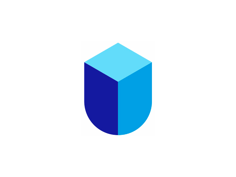 Skyscraper Logo - U letter, shield, skyscrapers, arrows, finance logo design