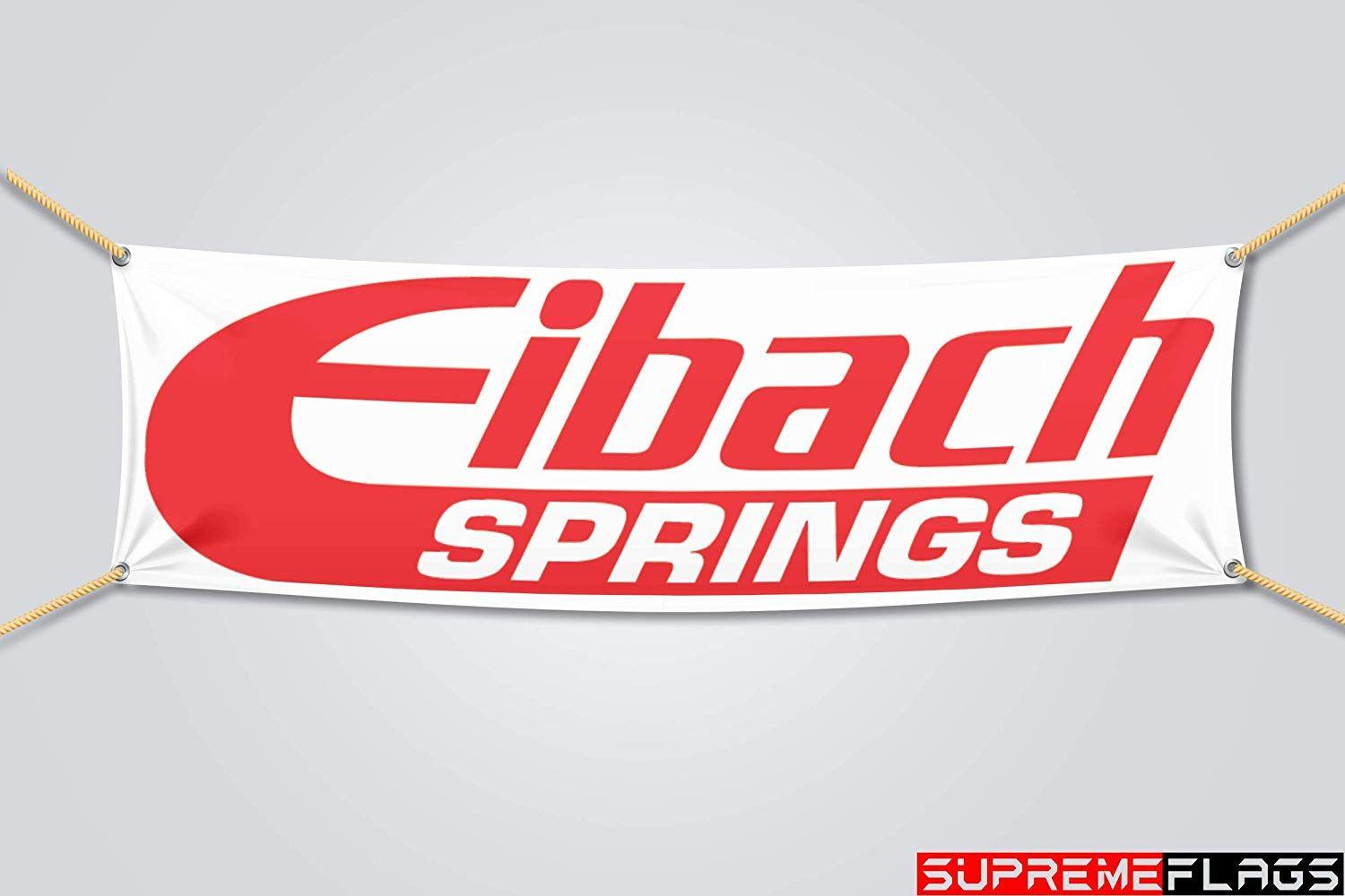 Eibach Logo - Amazon.com : Eibach Springs Flag Banner Car Racing Shop Garage