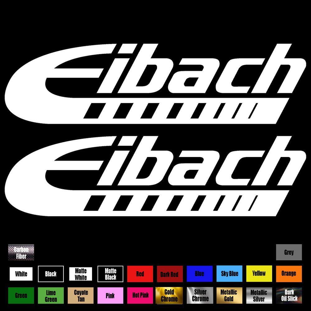 Eibach Logo - Eibach Springs 6.5 x 1.75 Sticker Decal Racing JDM 085