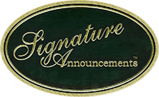 Announcements Logo - Signature Announcements