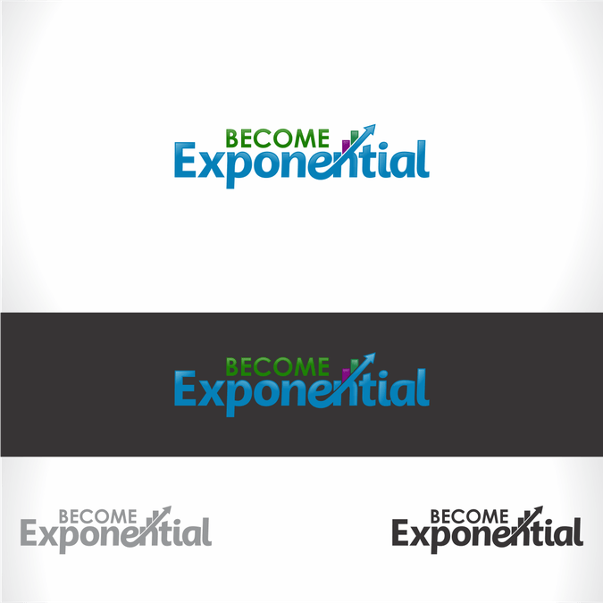 Exponential Logo - Inspiring logo needed for personal growth blog: 