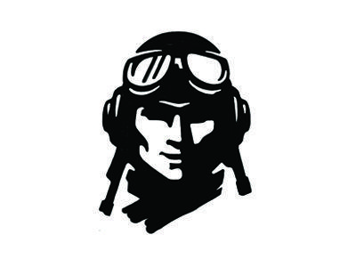 Pilot Logo - Fighter Pilot Icon. Ideas. Logo face, Men logo, Logos design