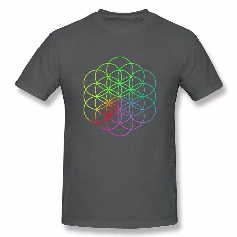 Coldplay Logo - Rock Band Coldplay Logo 2018 new 100% cotton men's fashion short ...