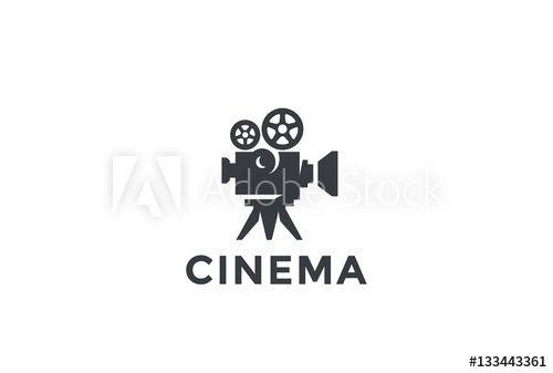 Camer Logo - Cinema Old classic Camera Logo design. Film Video company icon - Buy ...