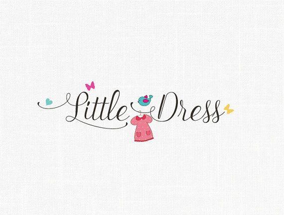 Dress Logo - Custom Little Dress Logo Design Girl Logo Party Logo Design. logo