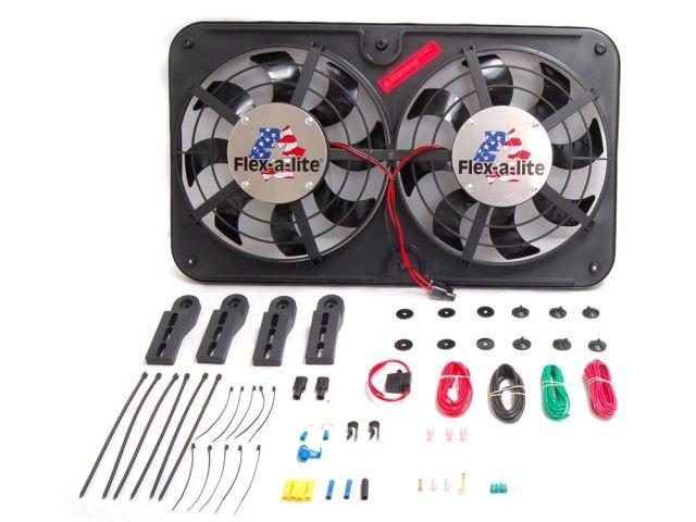 Flex-a-lite Logo - Flexalite 420 X A Lite 420 Dual 12 Inch Puller Auto Electric Fans 2500 CFM