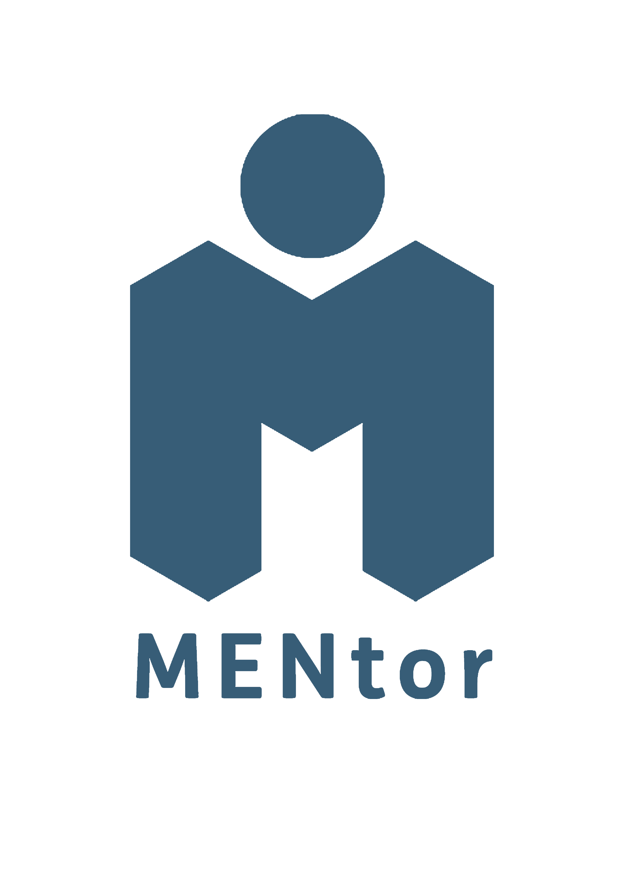 Mentor Logo - MENtor logo HW blue - YMCA Trinity Group