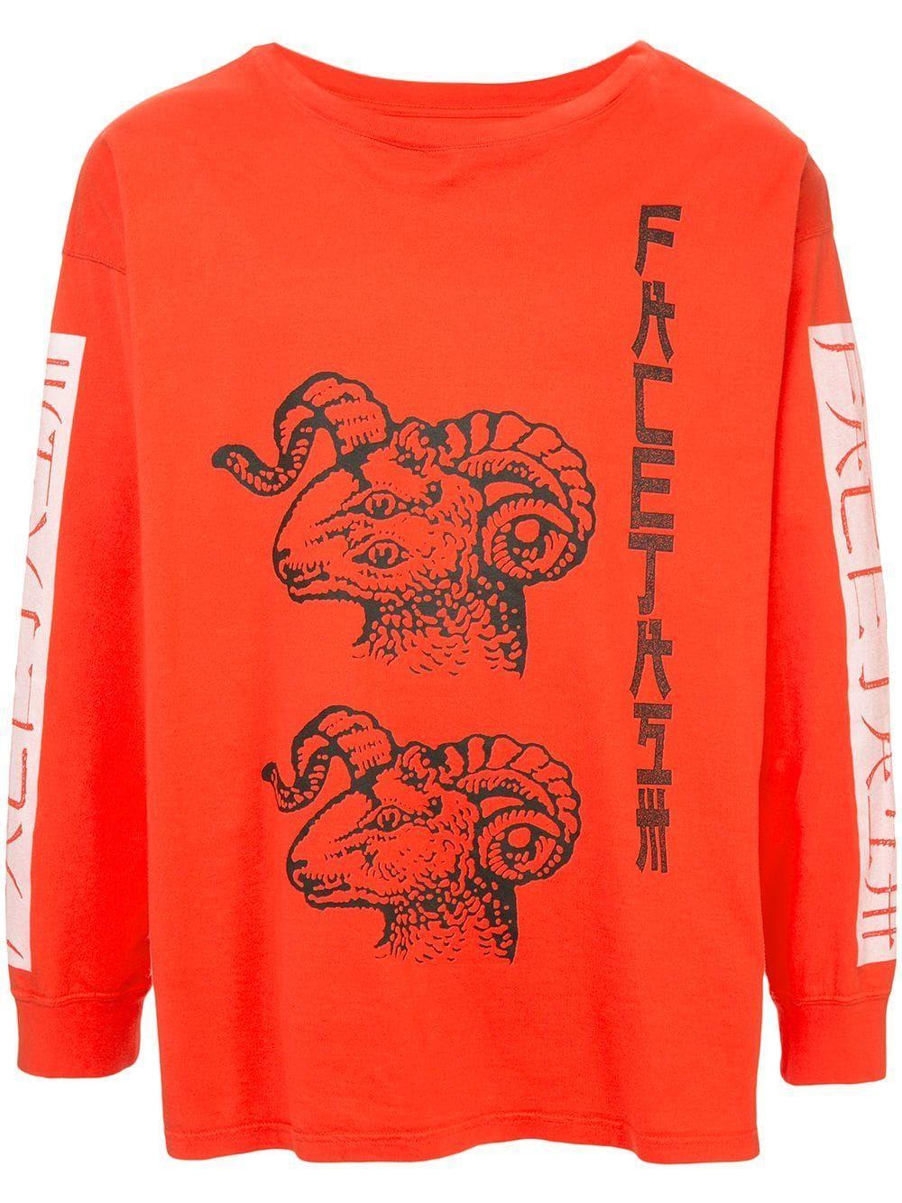 Chessa Logo - FACETASM FACETASM LOGO PRINT SWEATSHIRT - RED. #facetasm #cloth ...