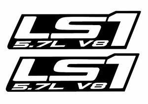 LS1 Logo - Details about LS1 Decals -black- Chevy Camaro Corvette Trans Am LS LSX Swap 5.7L