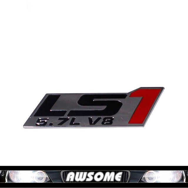 LS1 Logo - US $10.99 |LS1 5.7L V8 TRUNK EMBLEM DECAL ENGINE BADGE POLISH CHROME  STICKER FOR CAR FENDER TAILGATE SIDE DOOR-in Car Stickers from Automobiles  & ...