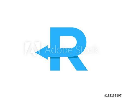 Reverse Logo - Letter R Reverse Logo Design Element - Buy this stock vector and ...