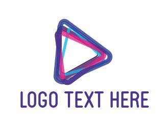 Player Logo - Triangle Logo Maker