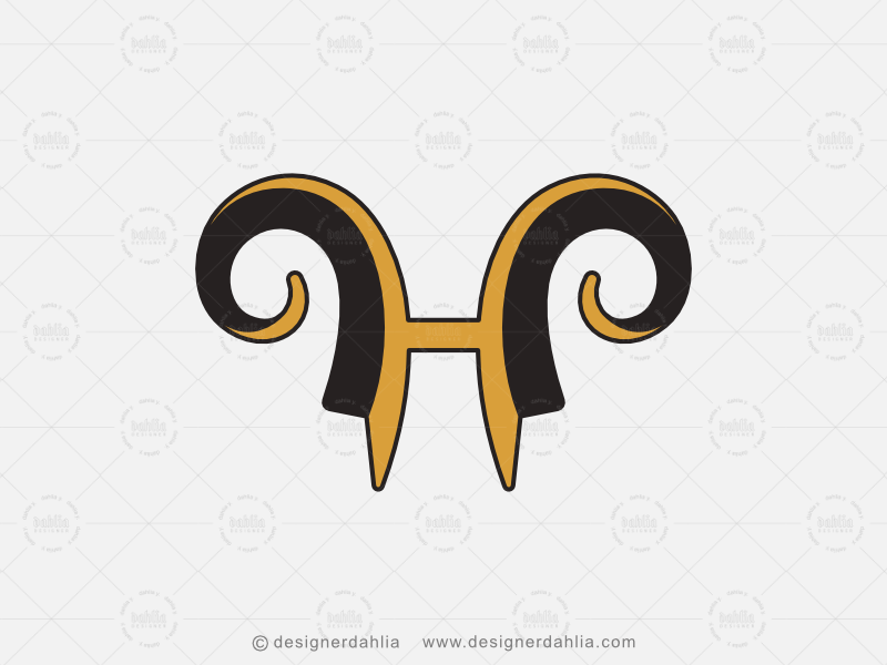 Horn Logo - Letter H Horn Logo by d a h l i a on Dribbble