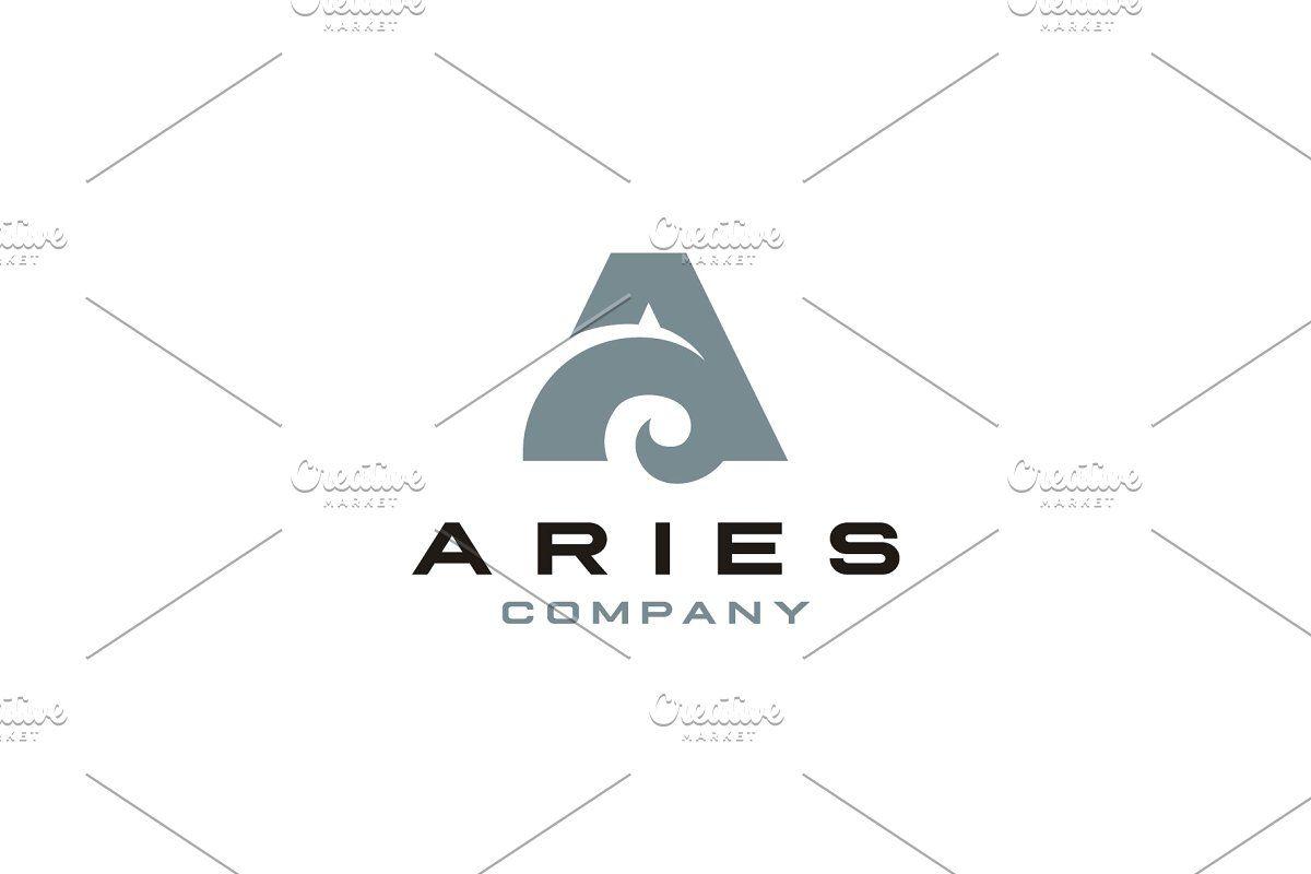 Horn Logo - Initial Letter A & Horn Aries logo