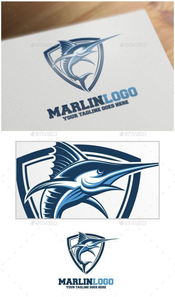 Marlin Logo - Marlin Logo Template by VectorCrow Logo template suitable for ...