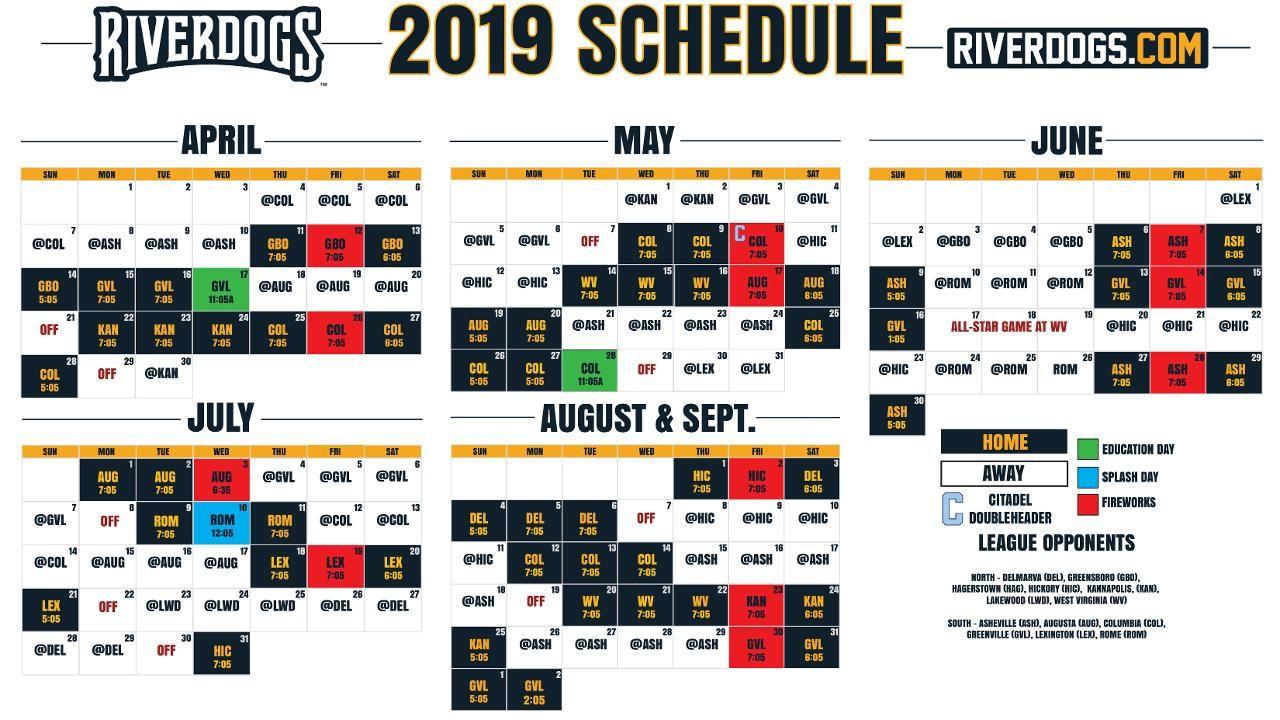 Riverdawgs Logo - RiverDogs Release 2019 Schedule. Charleston RiverDogs News