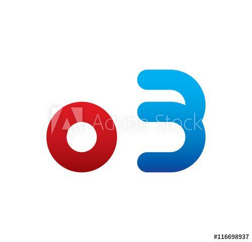 O3 Logo - o3 logo initial blue and red - Buy this stock vector and explore ...