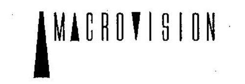 Macrovision Logo - MACROVISION Trademark of ROVI SOLUTIONS CORPORATION Serial Number ...