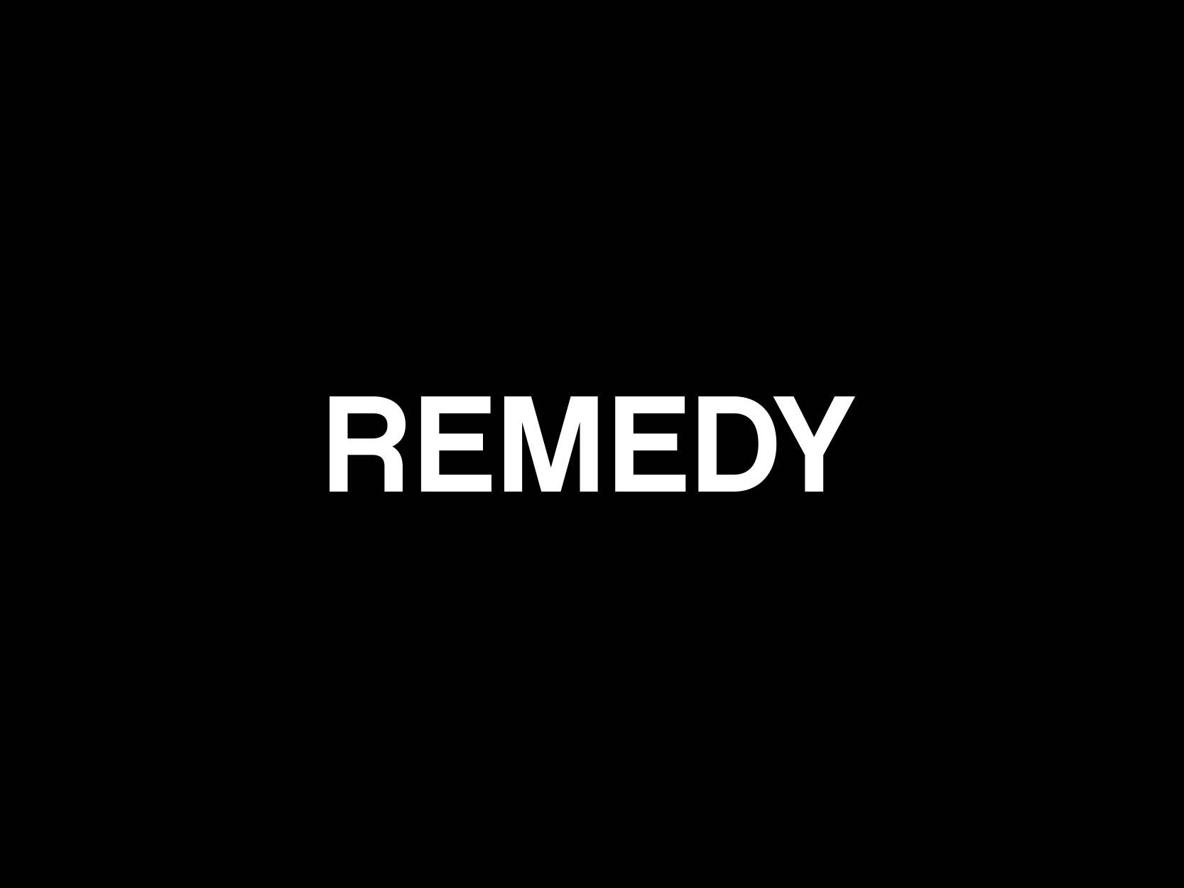 Remedy Logo - Remedy / Brand development