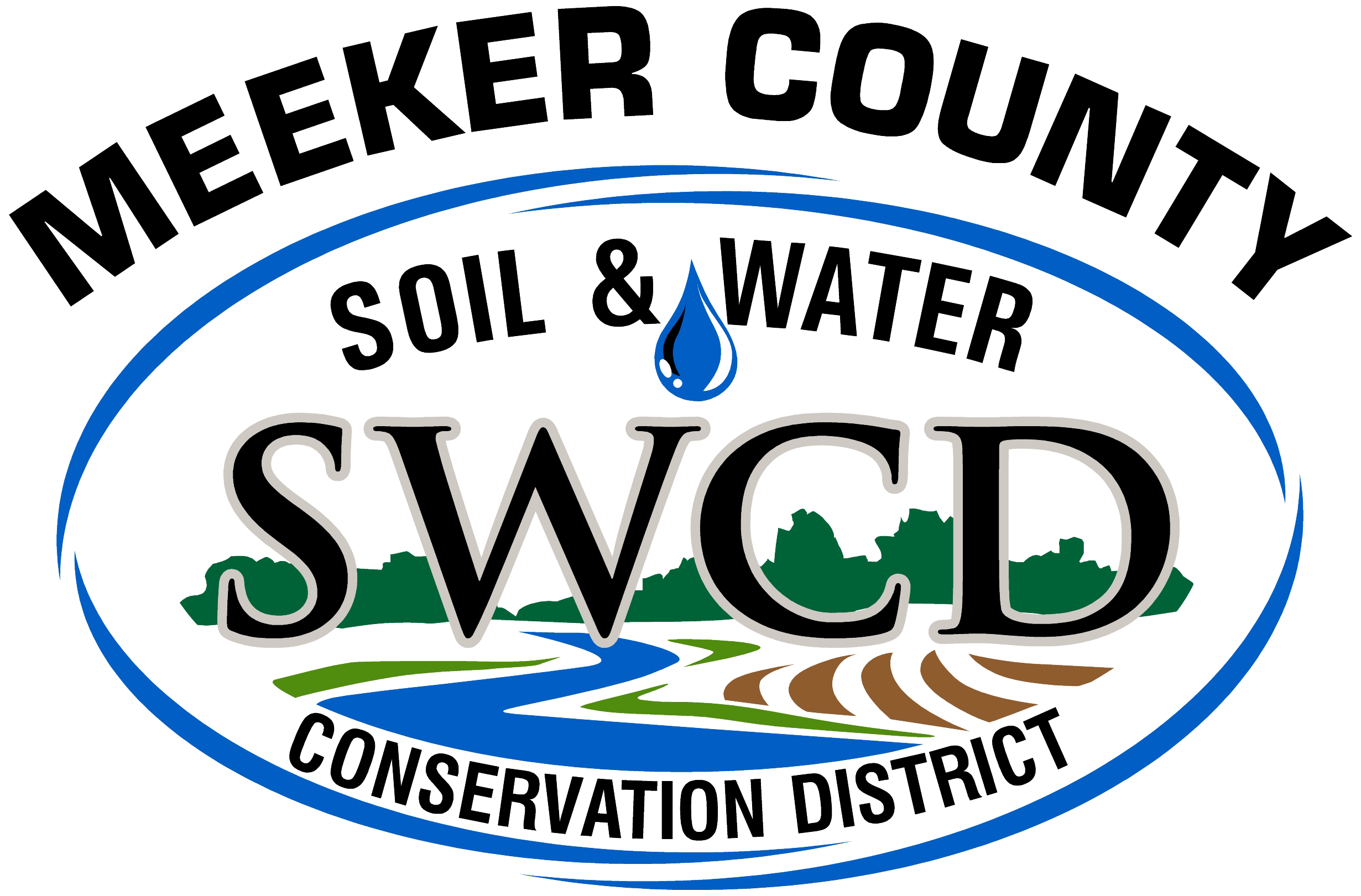 SWCD Logo - Soil & Water Conservation. Meeker County, MN