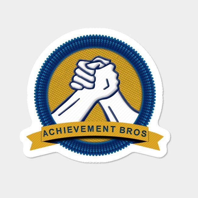 Achievement Logo - Achievement Bros Logo Sticker Sticker By Stallion83 Design By Humans