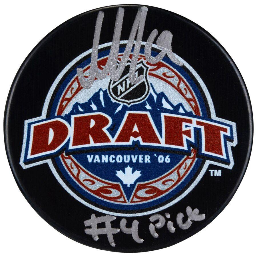 Backstrom Logo - Nicklas Backstrom Washington Capitals Autographed 2006 NHL Draft Logo  Hockey Puck with 