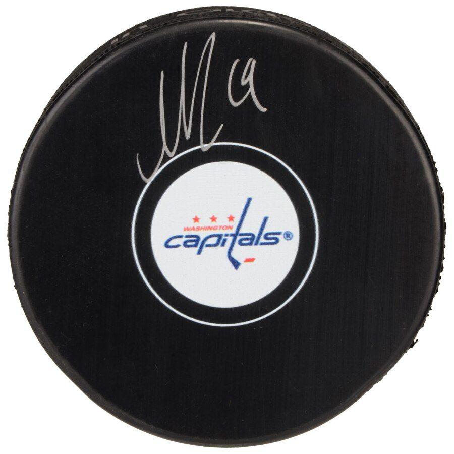 Backstrom Logo - Nicklas Backstrom Washington Capitals Autographed Hockey Puck