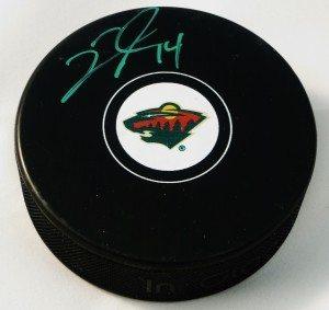 Backstrom Logo - Nicklas Backstrom Minnesota Wild Signed Logo Puck -