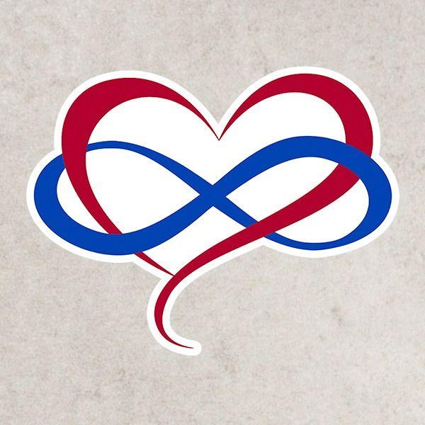 Polyamory Logo - Polyamory Infinity Heart - Sticker - Cooper S. Beckett