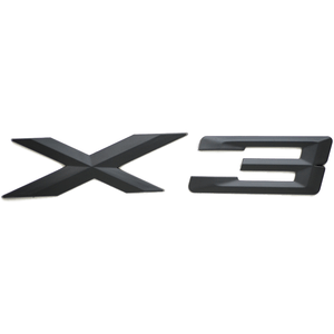 X3 Logo - BMW X3 3D logo Emblem Badge Sticker Matte Black