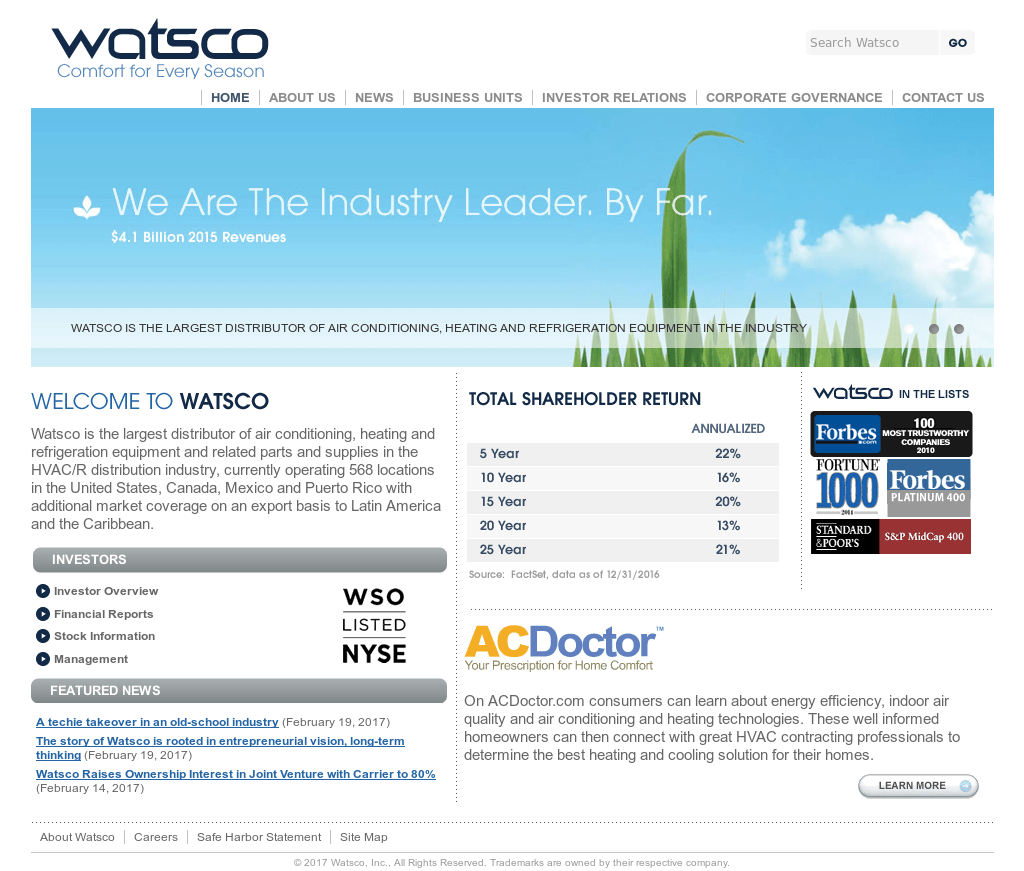 Watsco Logo - Watsco Competitors, Revenue and Employees - Owler Company Profile