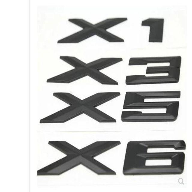 X3 Logo - US $4.69 6% OFF. 1pcs Black ABS Car Emblem Logo Badge Body Label Stickers For BMW X1 X3 X5 X6 GT Number Auto Tail Trunk Rear Decals Accessories In Car