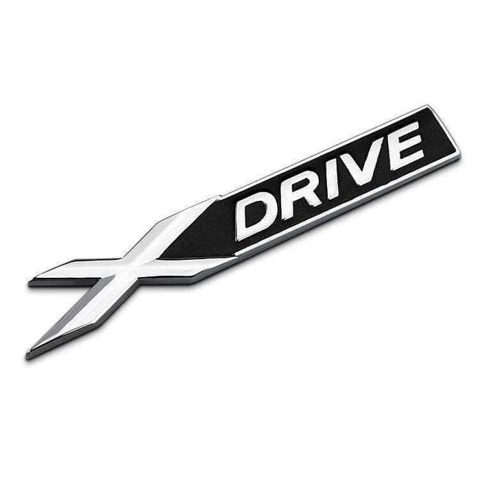 X3 Logo - xDrive Emblem Fender for BMW X1 X3 X5 X6 [Black, Metal, Sticker]