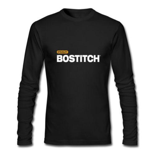 Bostitch Logo - New Stanley Bostitch Logo Long Sleeve Black T-Shirt Size XS-2XL