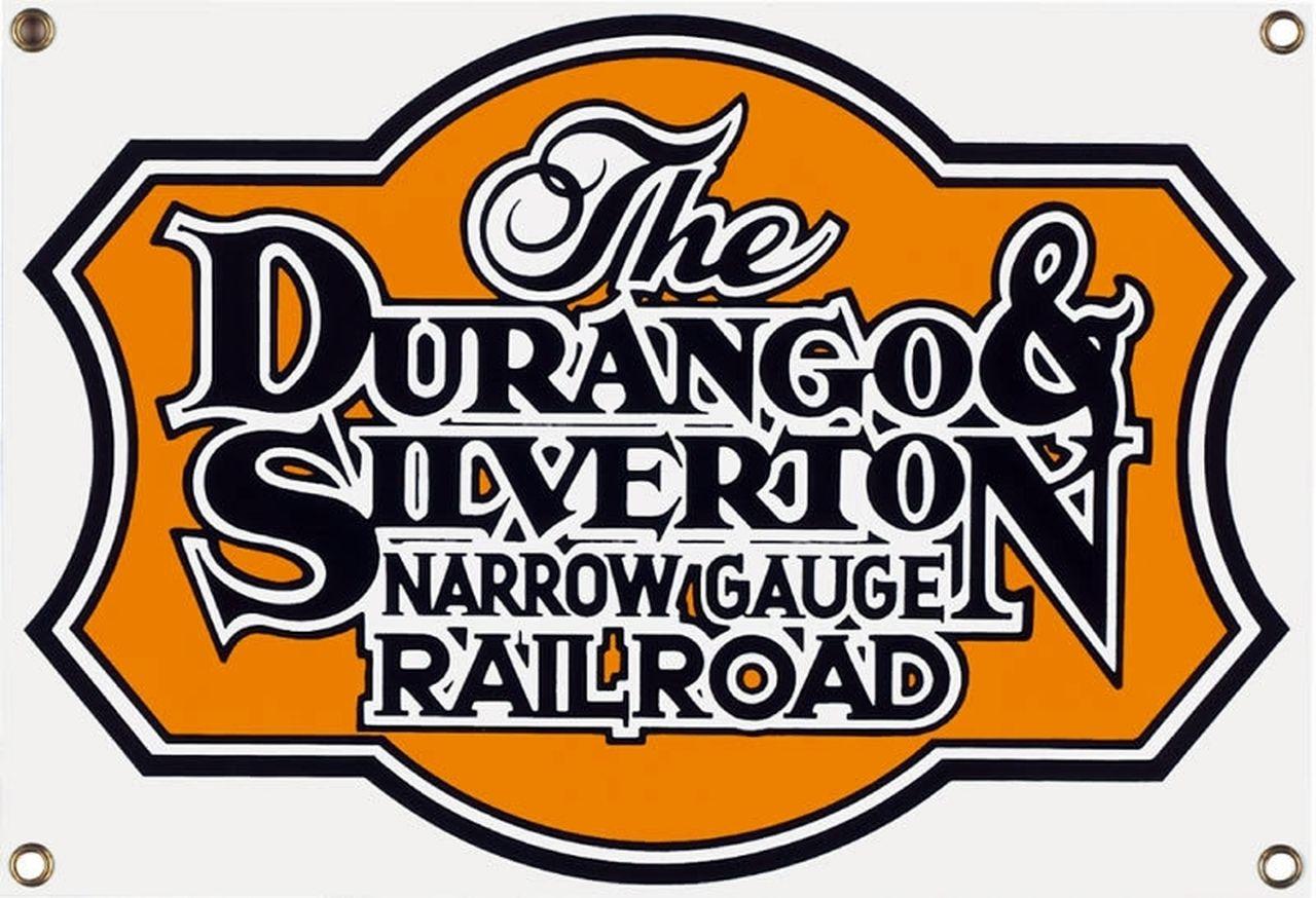 Silverton Logo - Country Trains PSDSZZ The Durango and Silverton Narrow Gauge Railroad Logo  Porcelain Sign