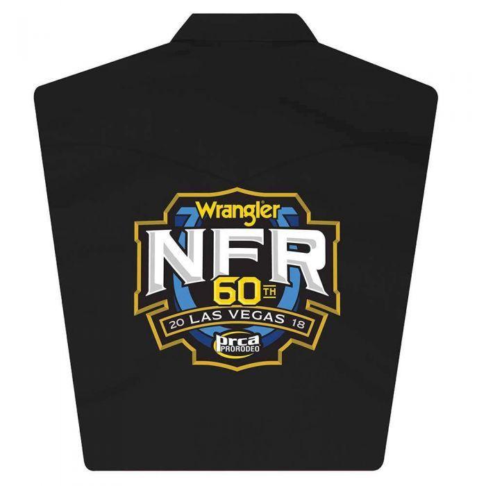 NFR Logo - Wrangler NFR Logo Long Sleeve Men's Shirt - Black - MP2341X