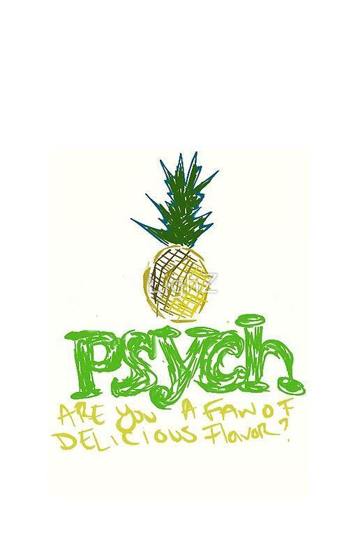 Psych Logo - pinapple psych logo' iPhone Case by LighZ. I love it!!!. Psych
