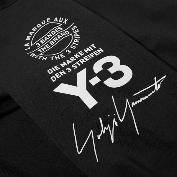Y3 Logo - Y-3 Stacked Logo Crewneck, Black