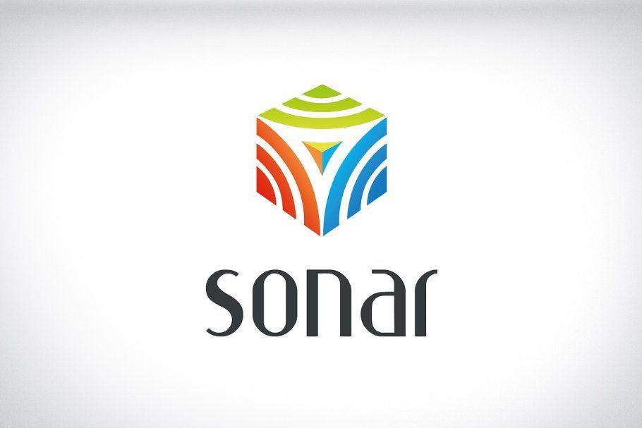 Sonar Logo - Sonar brand logo identity design ~ Logo Templates ~ Creative Market