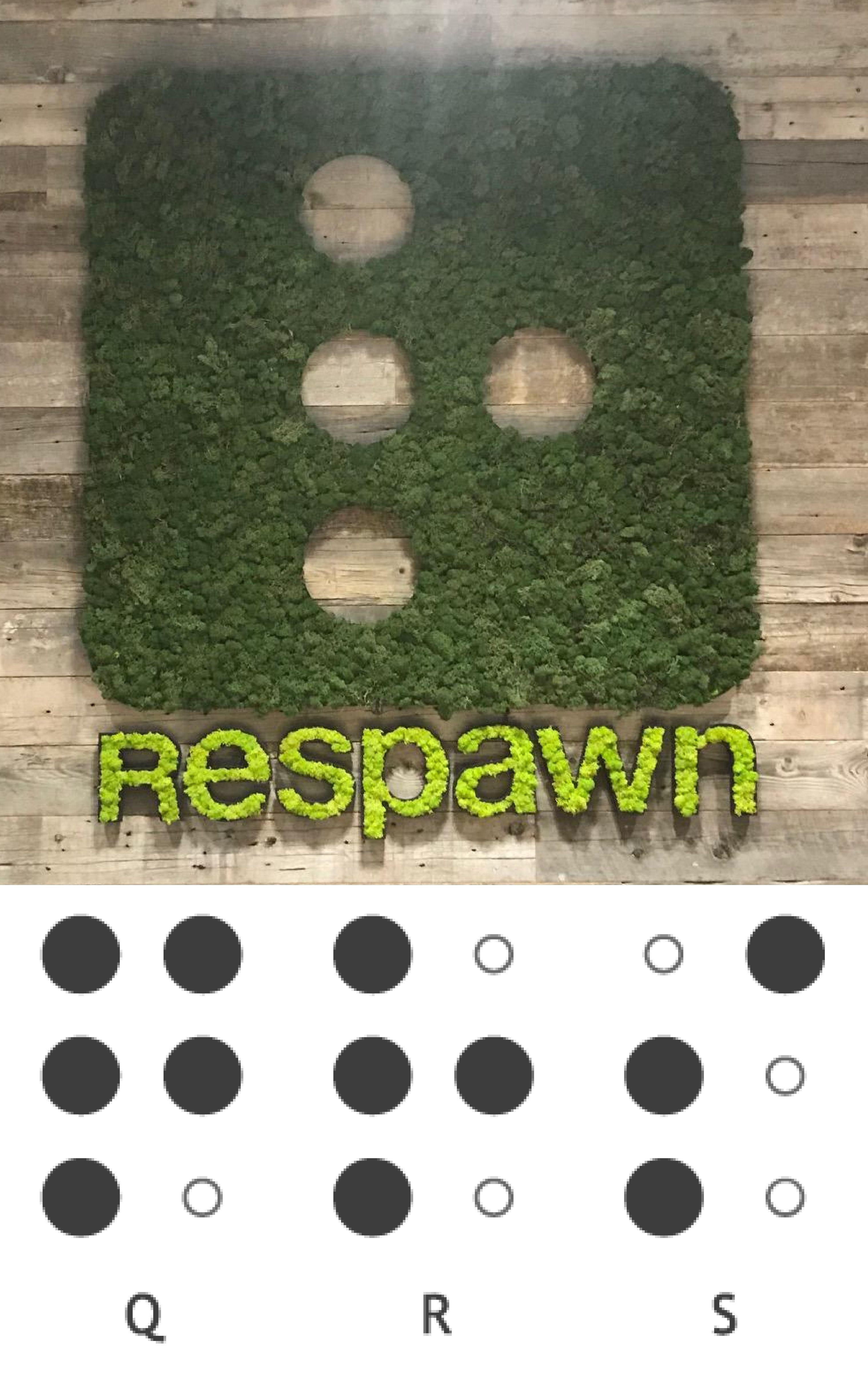 Respawn Logo - Respawn's Logo is the braille character for R : apexlegends